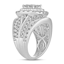 Load image into Gallery viewer, 14K White Gold 4.00 Carat Women&#39;s Big Bridal Square Cut Diamond Ring
