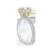 Load image into Gallery viewer, Semi-Mount Euro Shank Round Diamond Engagement Ring CARIZZA CA0045E-37WY
