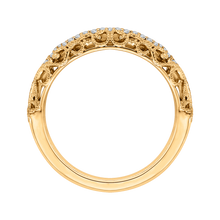 Load image into Gallery viewer, Yellow Gold Round Diamond Wedding Band CARIZZA CA0219B-37
