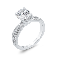 Load image into Gallery viewer, Split Shank Semi-Mount Diamond Engagement Ring CARIZZA CA0535EH-37W-1.50
