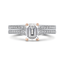 Load image into Gallery viewer, Semi-Mount Emerald Cut Diamond Engagement Ring CARIZZA CAE0424EH-37WP-1.25
