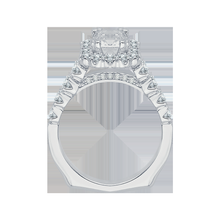 Load image into Gallery viewer, Cathedral Style Cushion Diamond Engagement Ring CARIZZA CAU0039E-37W
