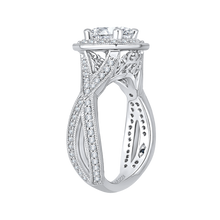 Load image into Gallery viewer, Split Shank Cushion Cut Diamond Engagement Ring CARIZZA CAU0080E-37W-1.50
