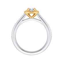 Load image into Gallery viewer, Yellow and White Gold Round Diamond Engagement Ring Promezza PR0080EC-44WY
