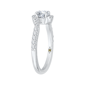 Promise Engagement Ring with Round Diamond Promezza PR0092ECH-44W