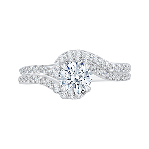 Promise Engagement Ring with Round Diamond Promezza PR0092ECH-44W