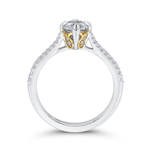 Load image into Gallery viewer, Round Diamond Engagement Ring with Two Tone Gold Promezza PR0205ECH-44WY-.75
