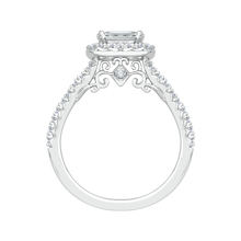 Load image into Gallery viewer, Emerald Cut Diamond Engagement Ring Promezza PRE0013EC-02W
