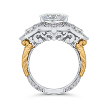 Load image into Gallery viewer, Cushion Cut Diamond Engagement Ring Carizza Boutique QRU0061EK-40WY-4.00
